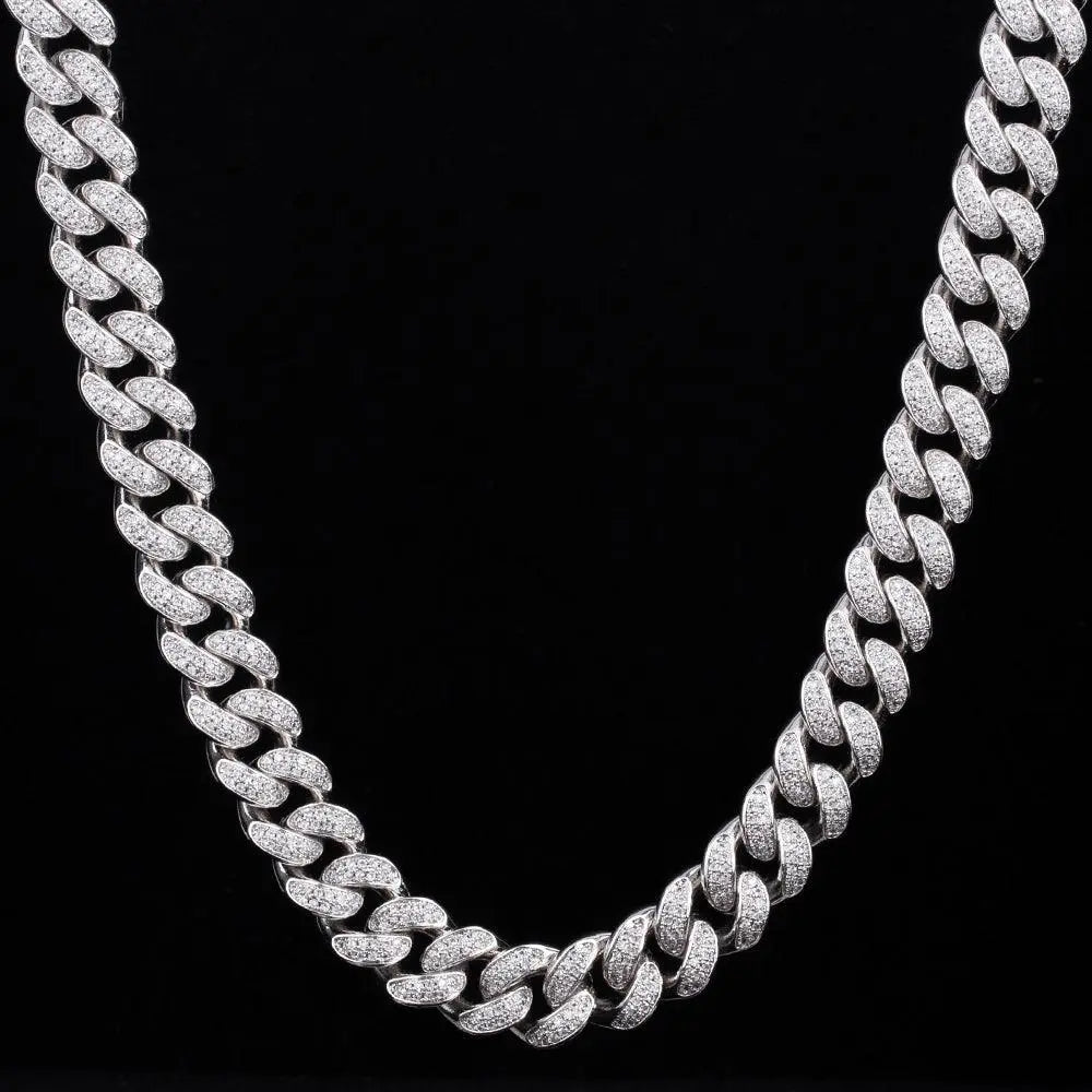 12mm Iced Out Cuban Link Necklace