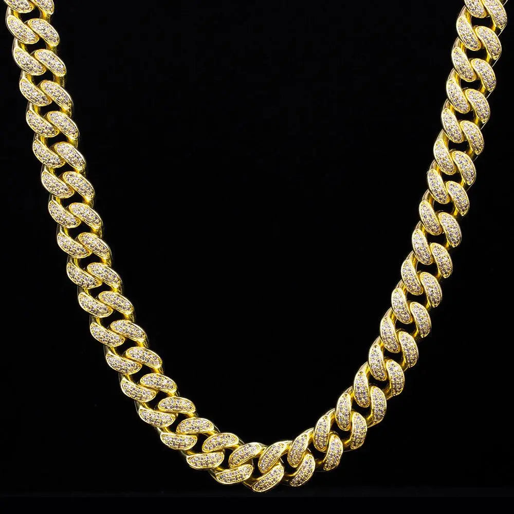 12mm Iced Out Cuban Link Necklace