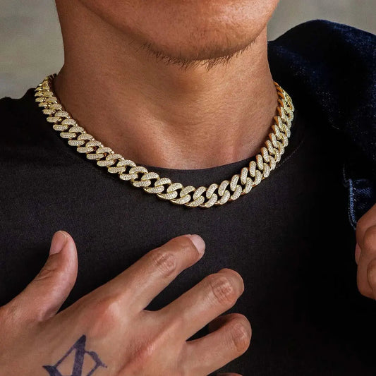 12mm Iced Out Cuban Link Necklace