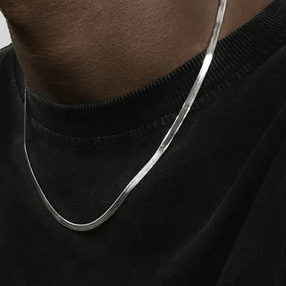 Stainless Steel Snake Chain Necklace for Men