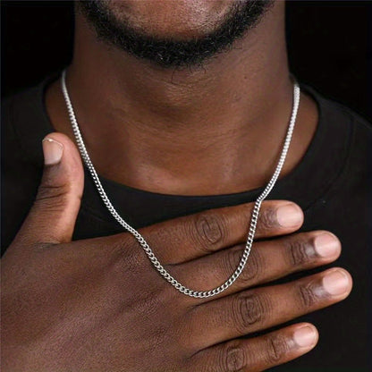 Men's Titanium Steel Necklace for Everyday Wear