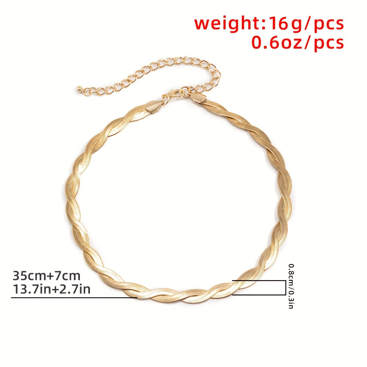 Woven Chain Necklace for Women Simple and Stylish