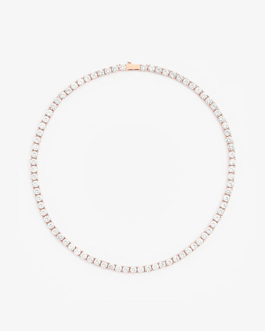 5Mm Tennis Chain - Rose Gold