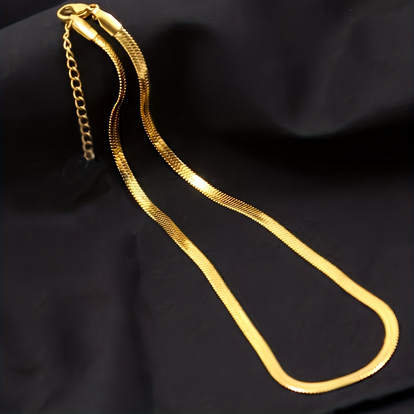 18K Gold-Plated Stainless Steel Snake Chain Necklace