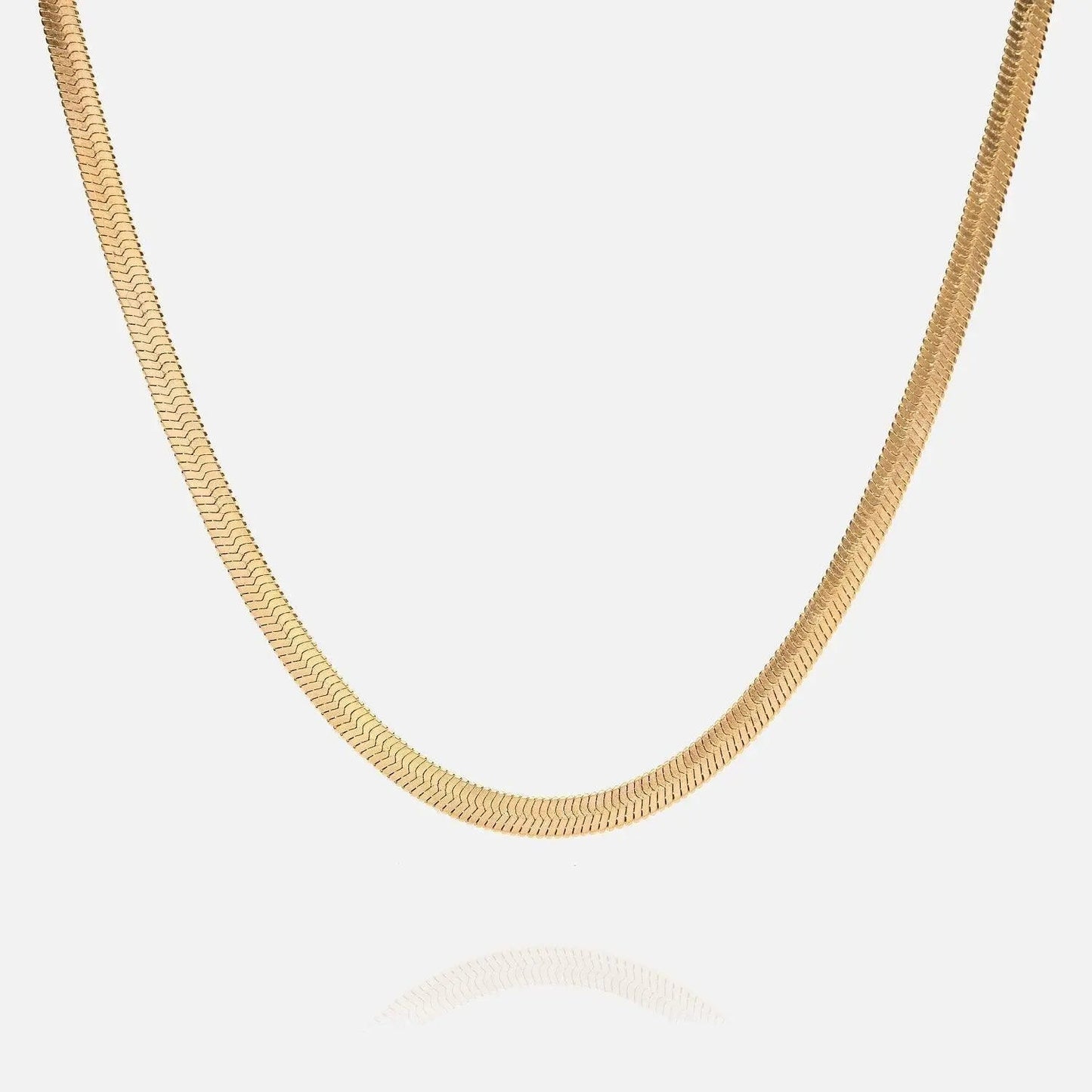 Herringbone Chain - Gold