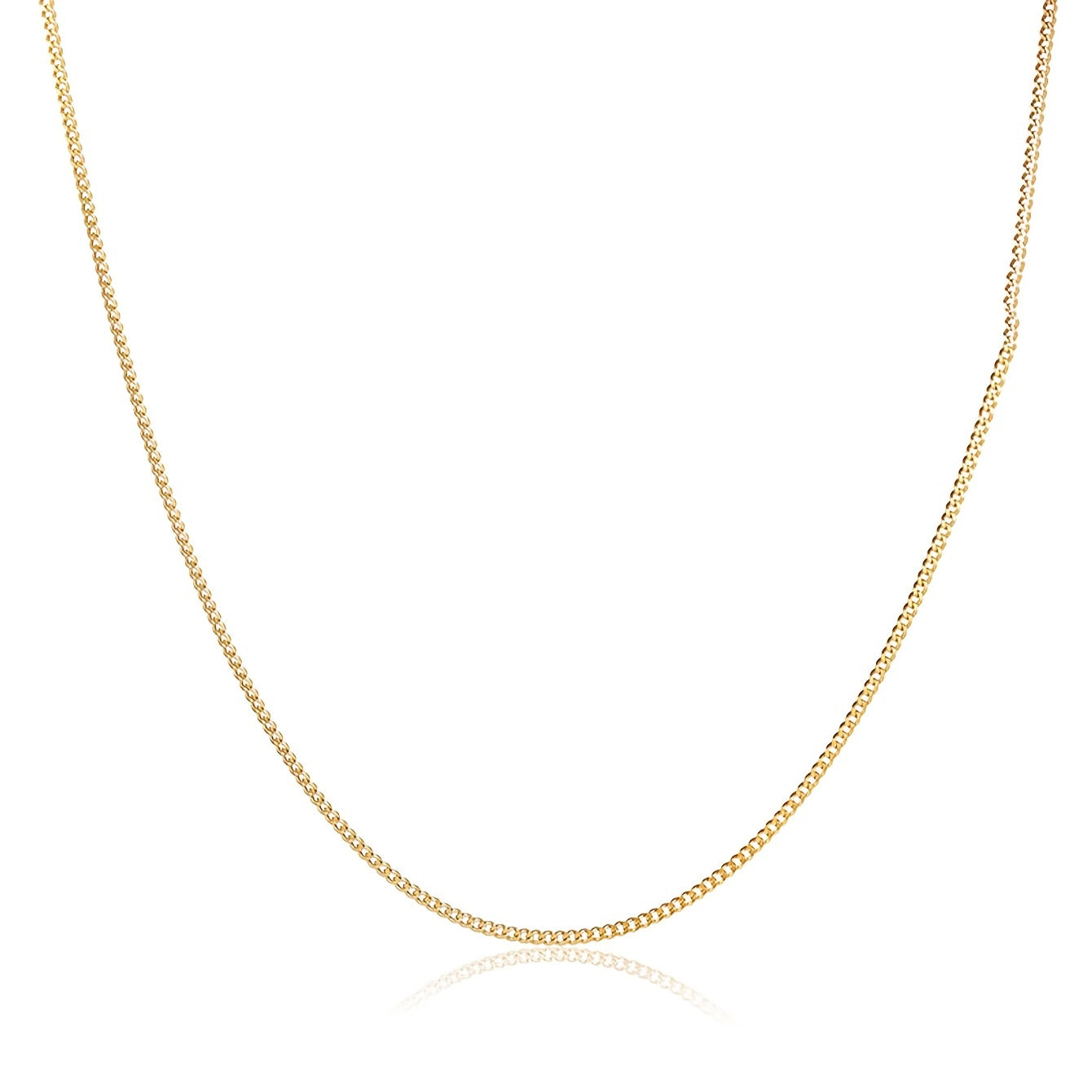 Elegant Men's Golden-Tone Stainless Steel Necklace