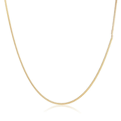 Elegant Men's Golden-Tone Stainless Steel Necklace