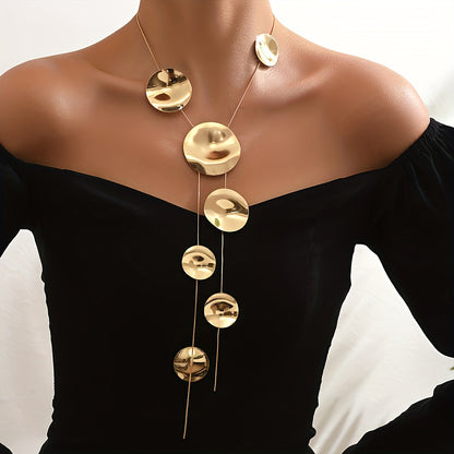 Geometric Round Irregular Necklace for Parties and Casual Wear