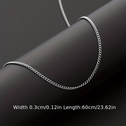 Men's Titanium Steel Necklace for Everyday Wear