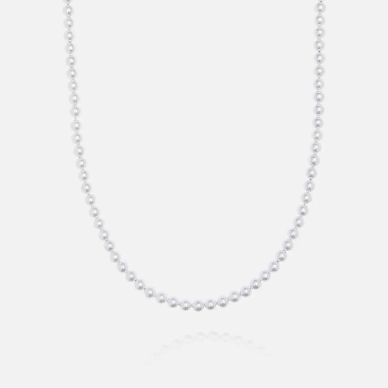 Pearl Necklace - White Gold